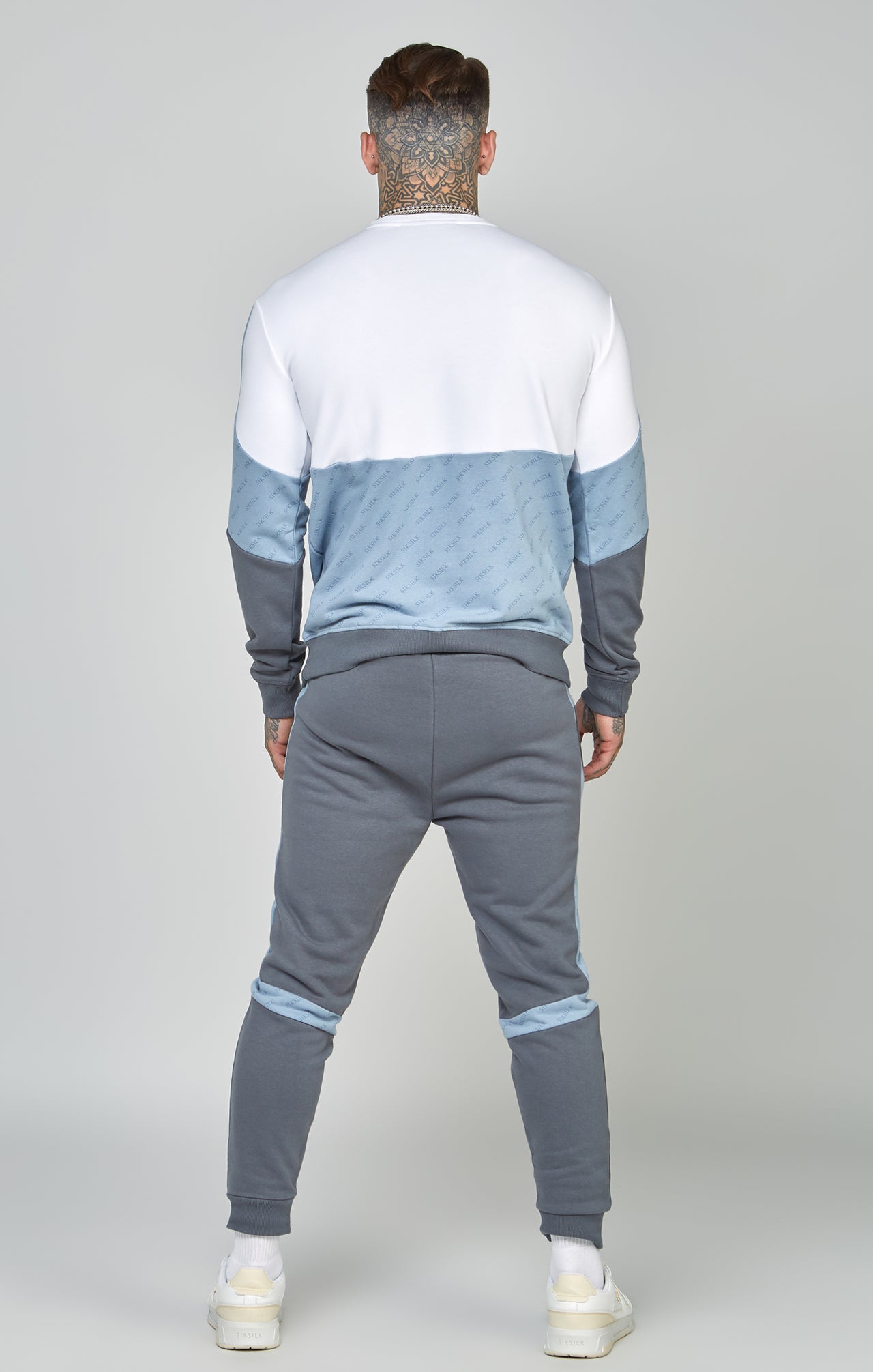 White Cut & Sew Relaxed Fit Sweatshirt (4)