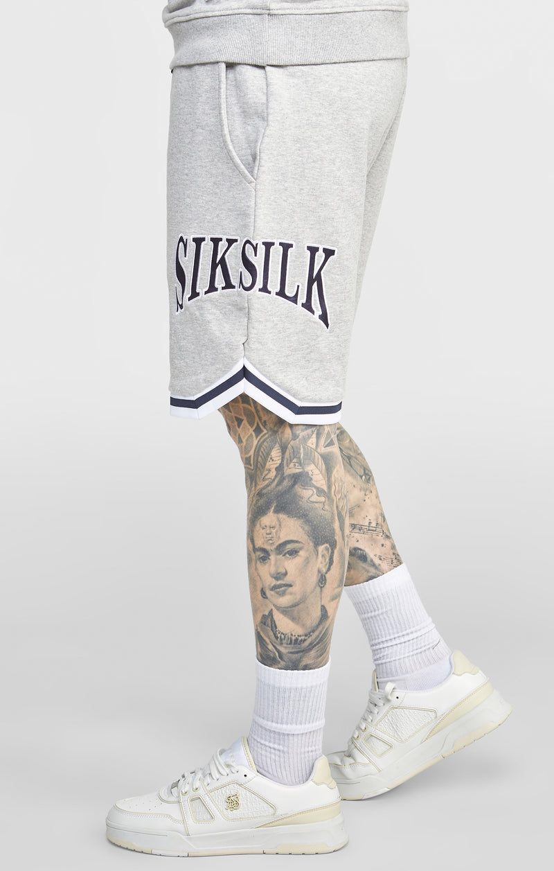 Grey Marl Collegiate Relaxed Fit Short (1)
