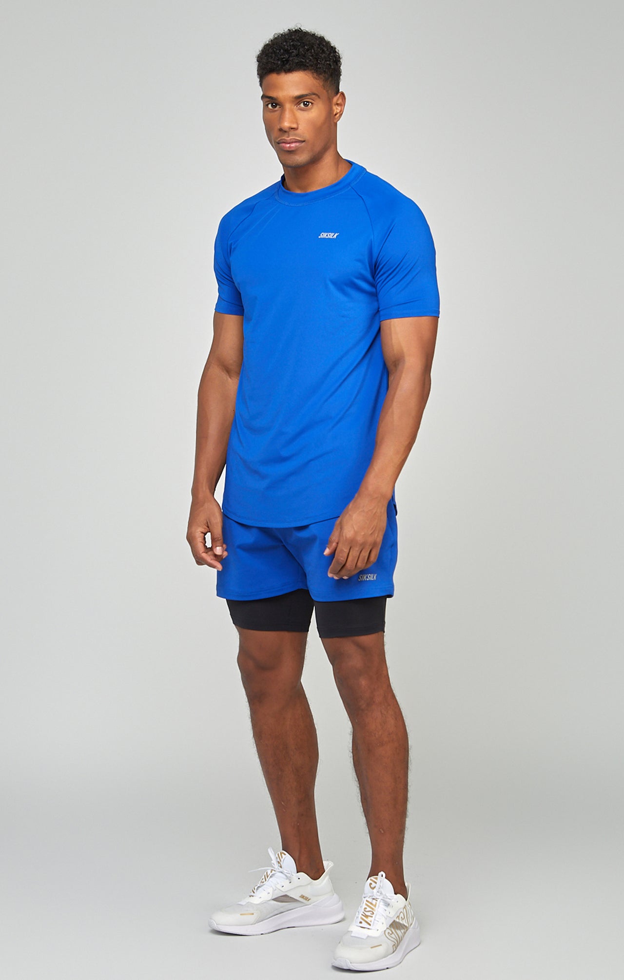 Blue Sports Dual Layer Short (2)