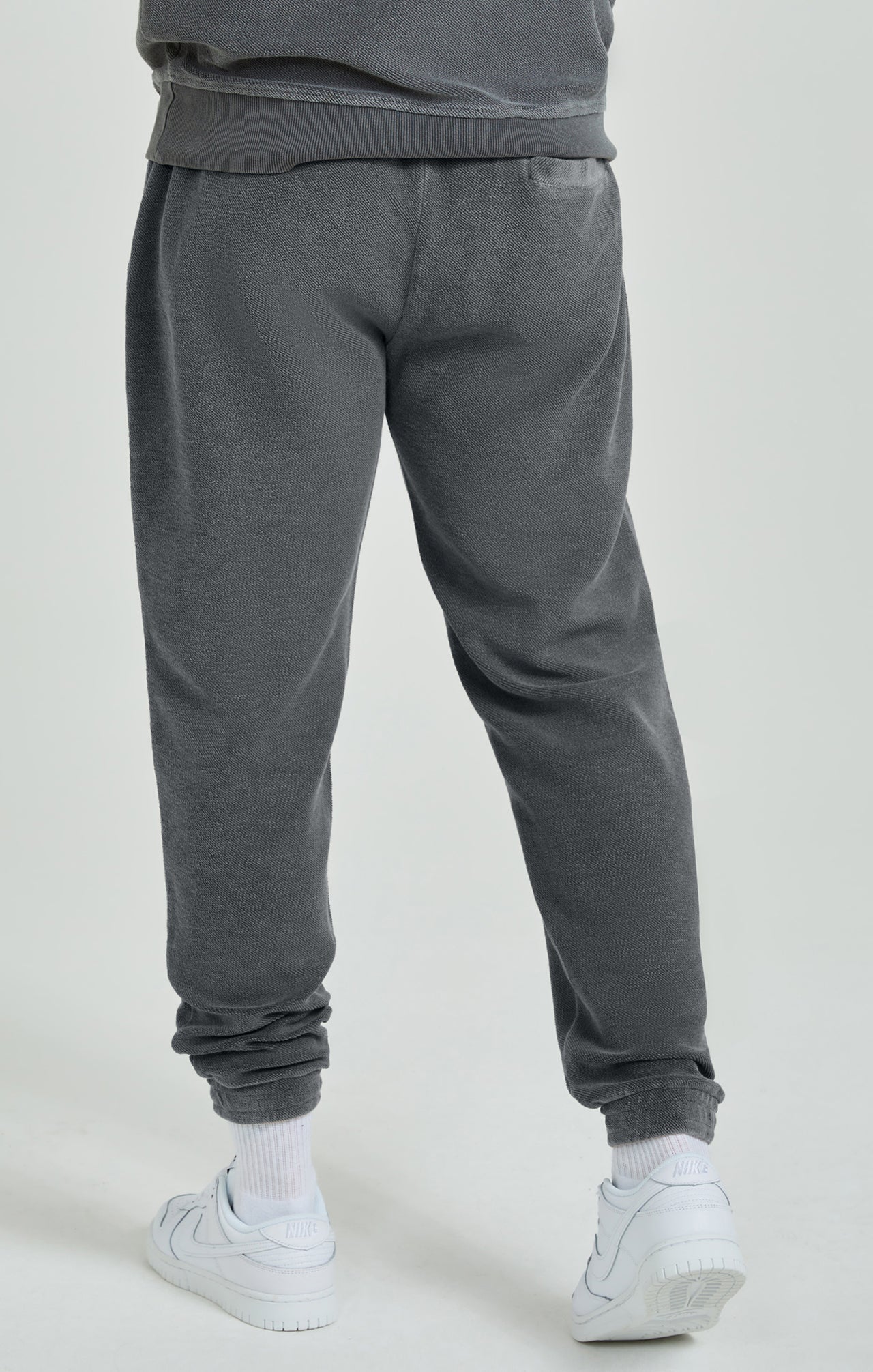 Grey Heavyweight Loopback Relaxed Joggers (3)