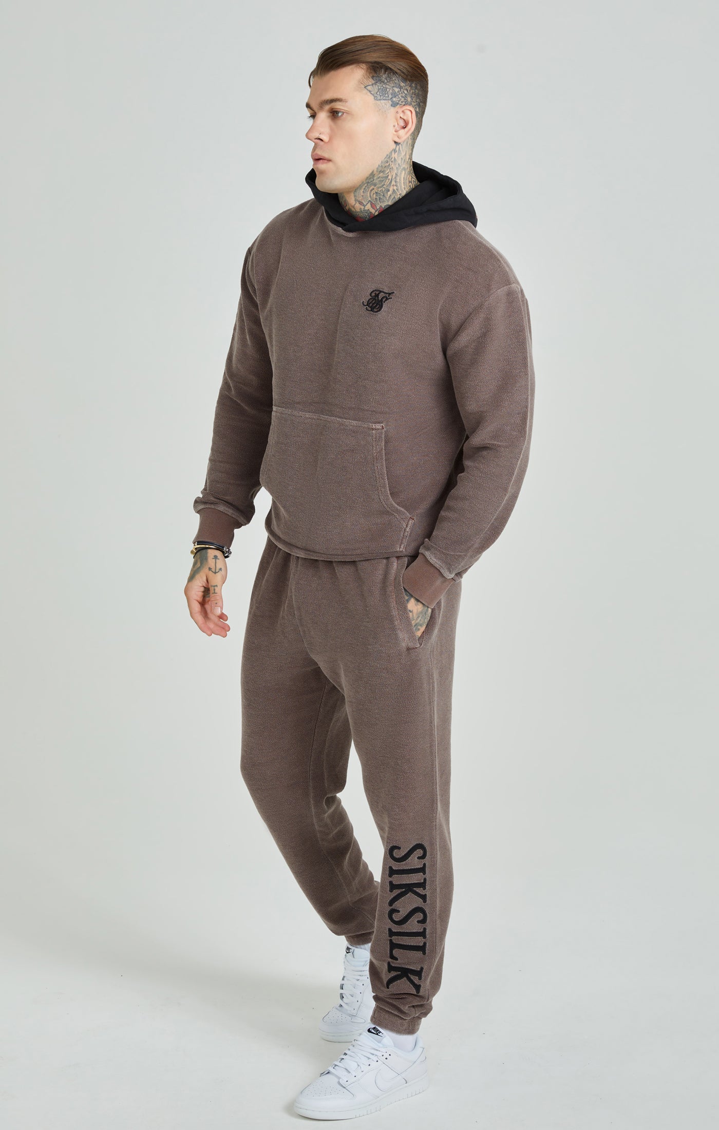 Load image into Gallery viewer, Brown Heavyweight Loopback Relaxed Joggers (1)