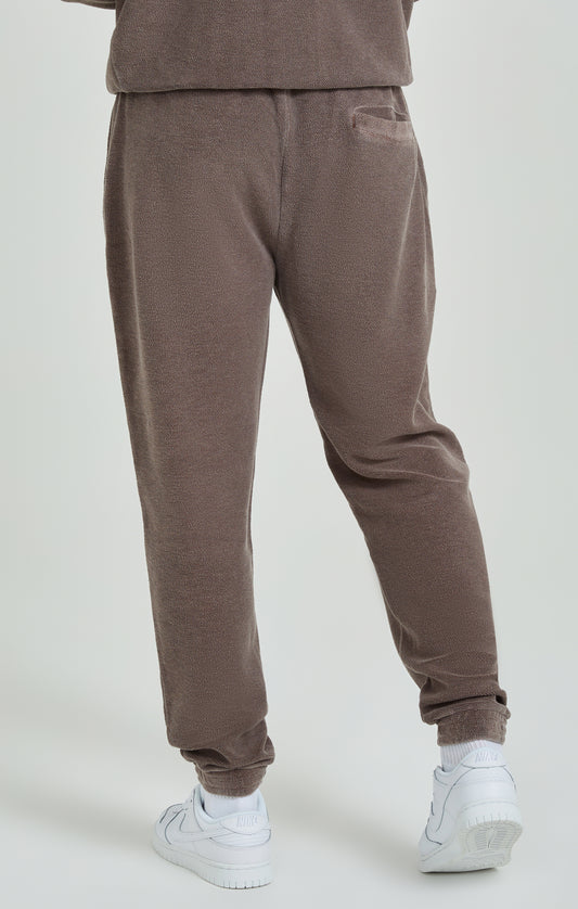 Brown Heavyweight Loopback Relaxed Joggers