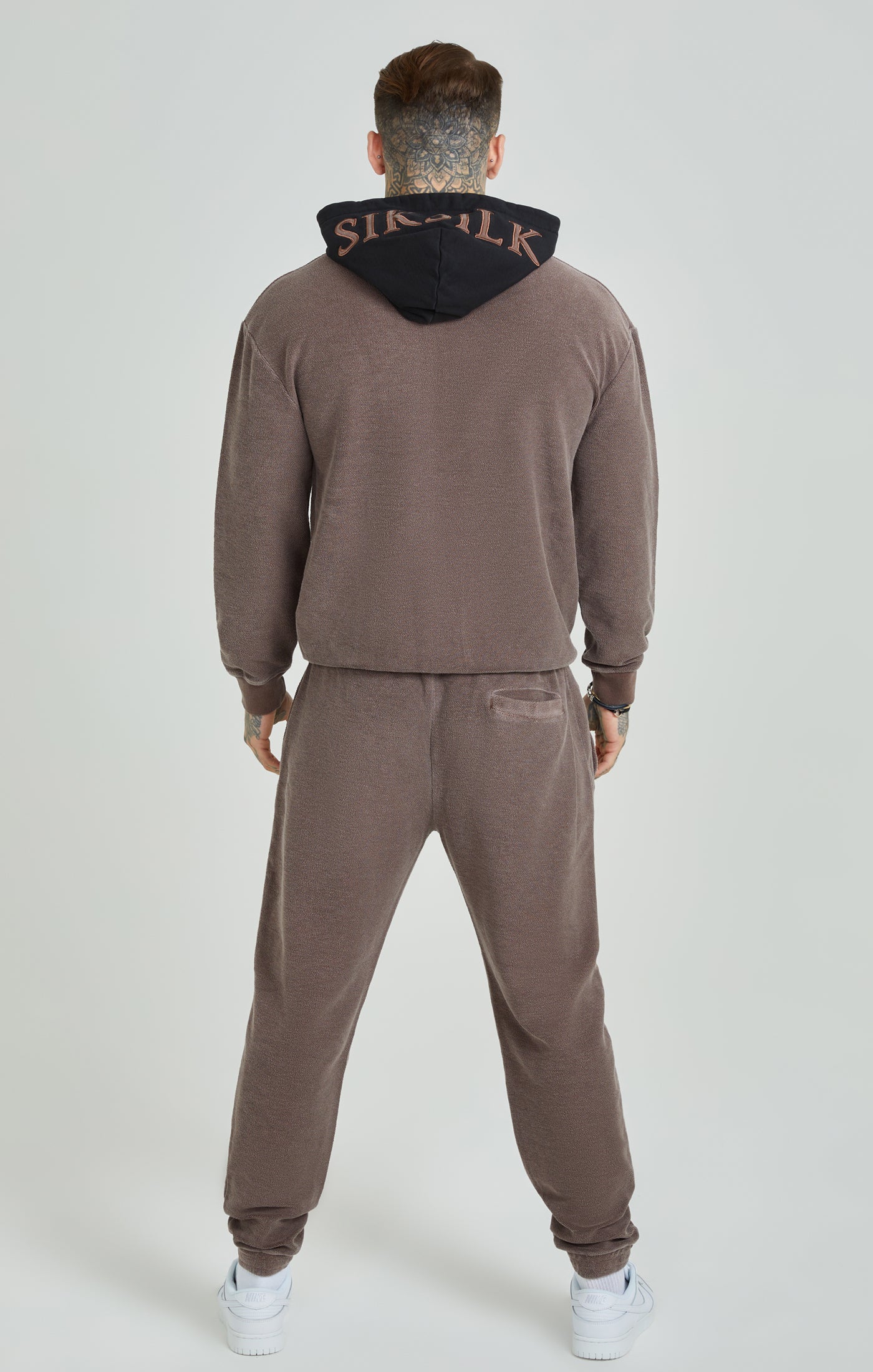Load image into Gallery viewer, Brown Heavyweight Loopback Relaxed Joggers (4)