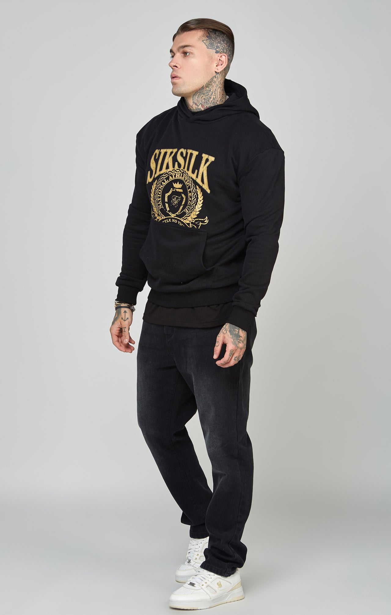 Oversized Crest Logo Hoodie (2)