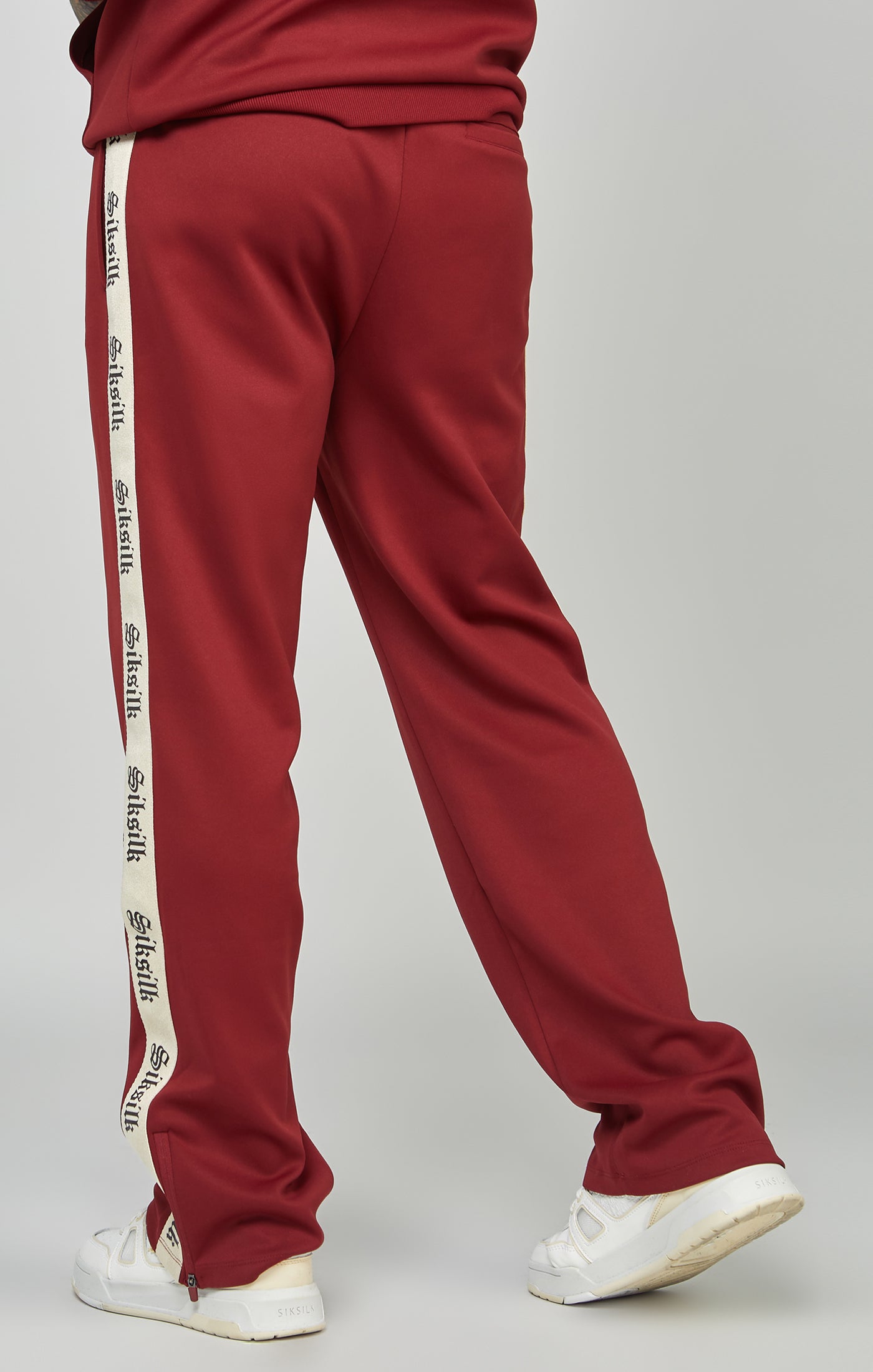 Siksilk tape waist hot sale poly track pants