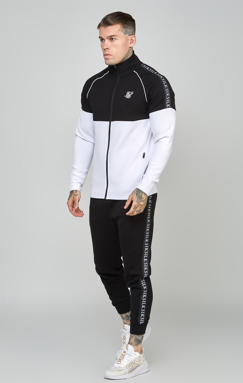 Black Taped Full Zip Top & Jogger Set