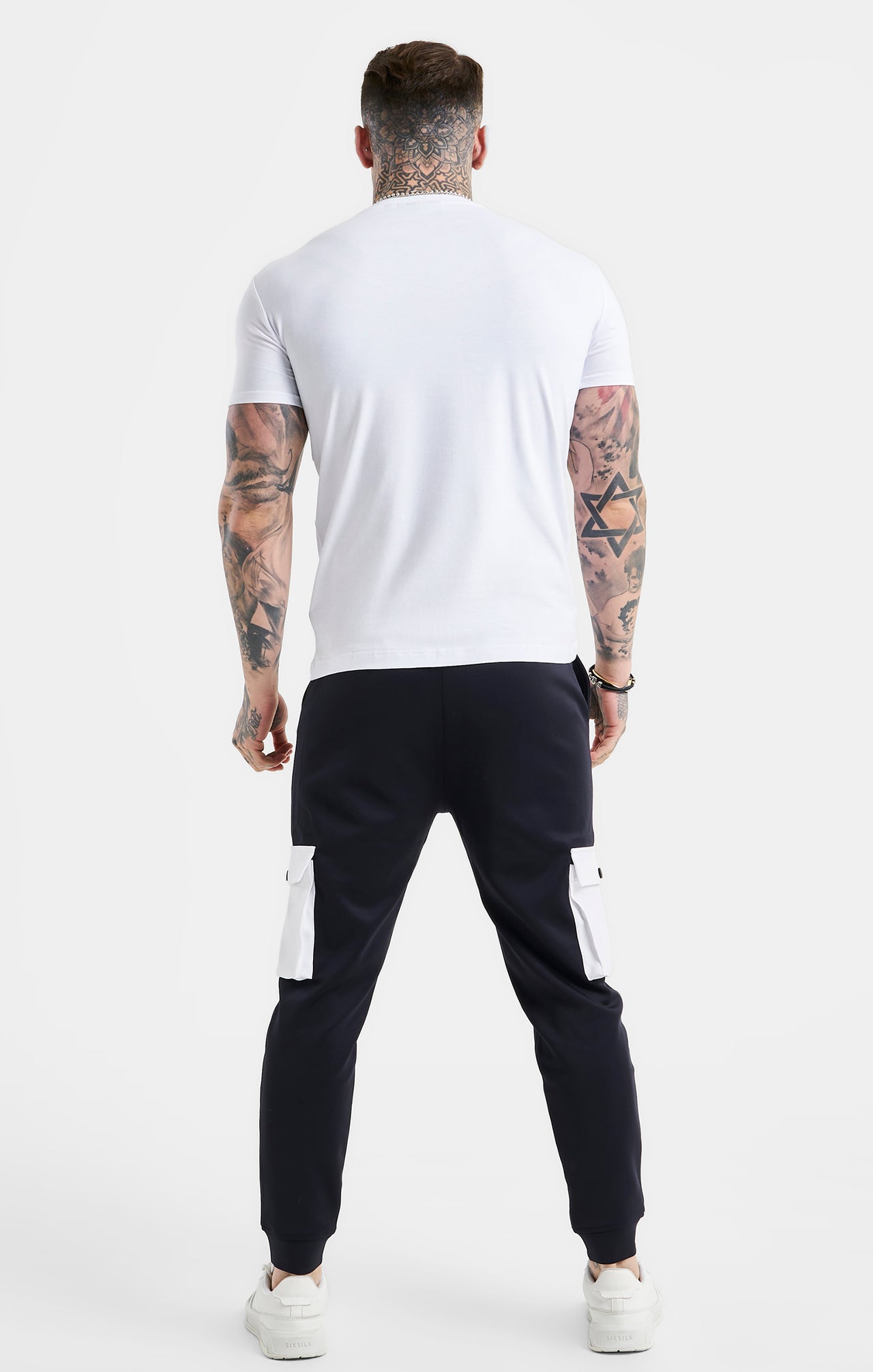 White Essential Short Sleeve Muscle Fit T-Shirt (4)