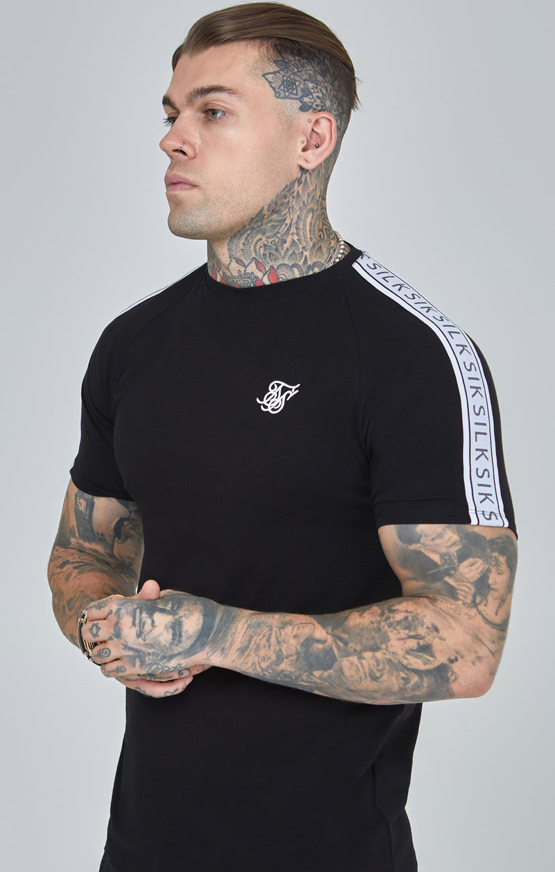 Black Taped Raglan T-Shirt