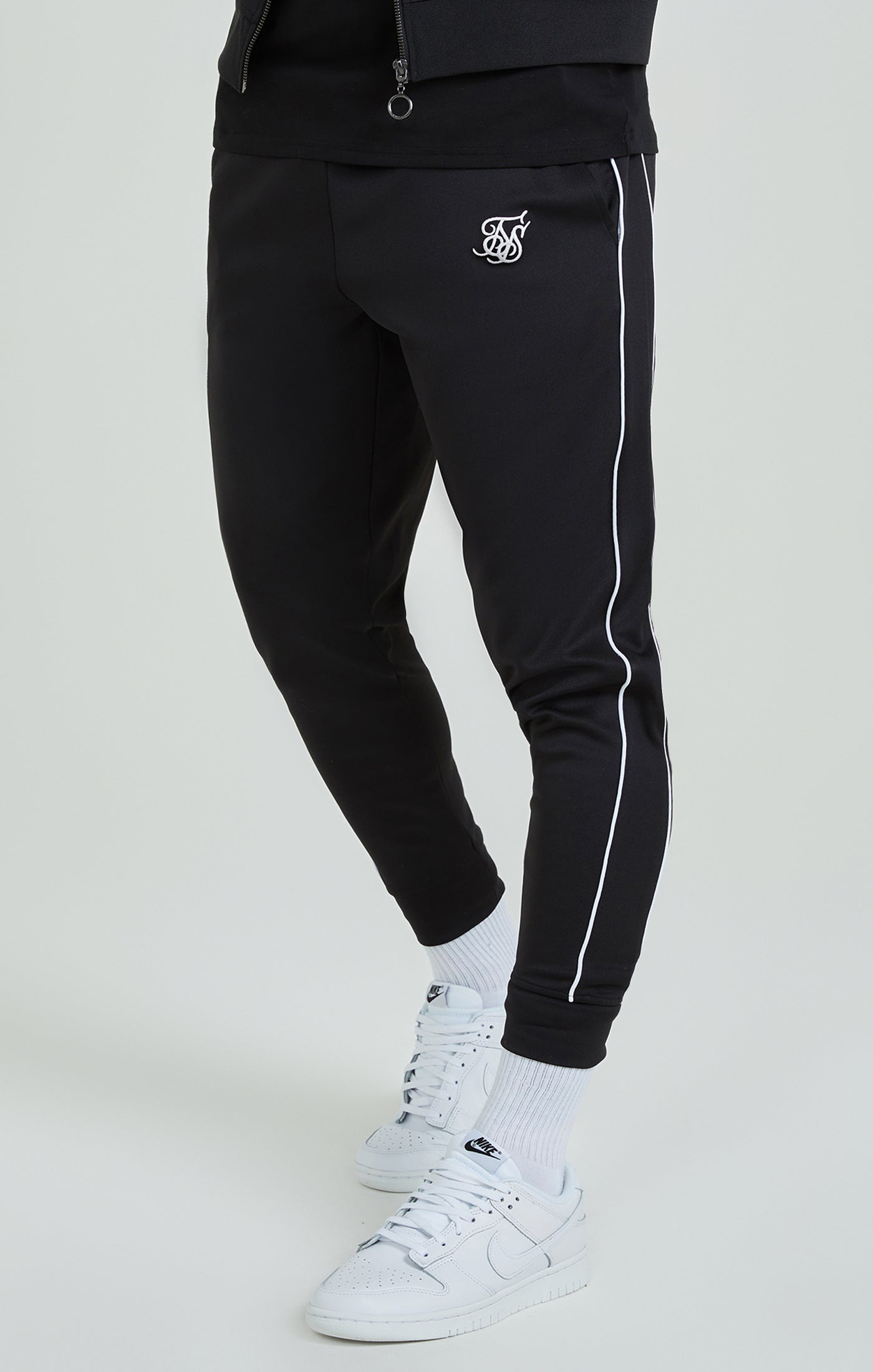 Load image into Gallery viewer, Black Panelled Tracksuit (2)
