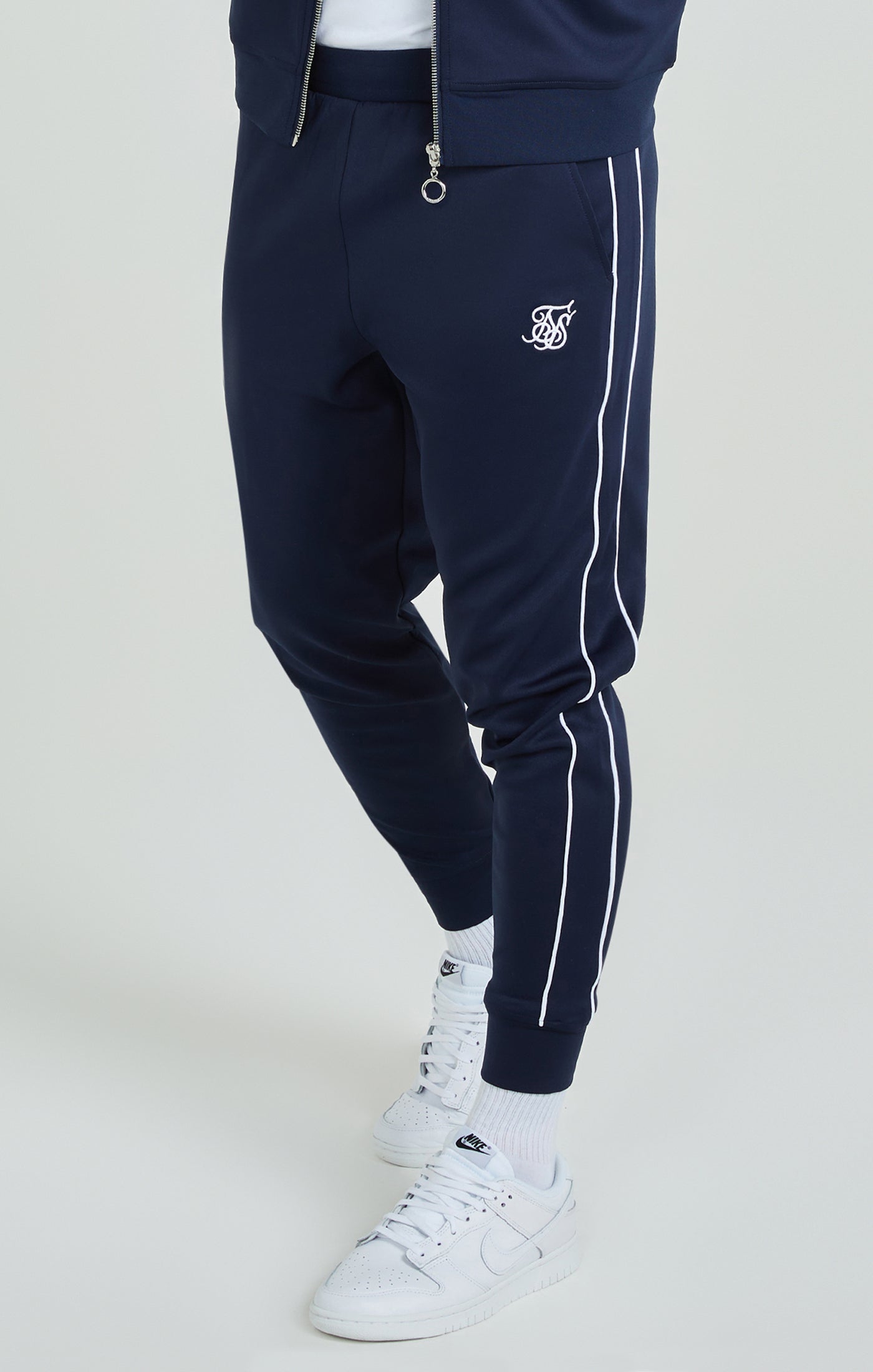 Load image into Gallery viewer, Navy Panelled Tracksuit (2)