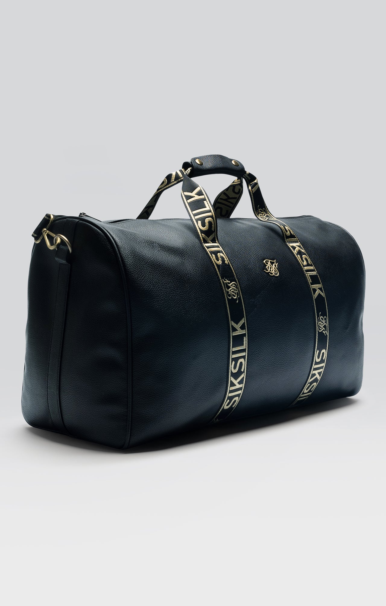 Black PU Taped Weekender Bag (3)