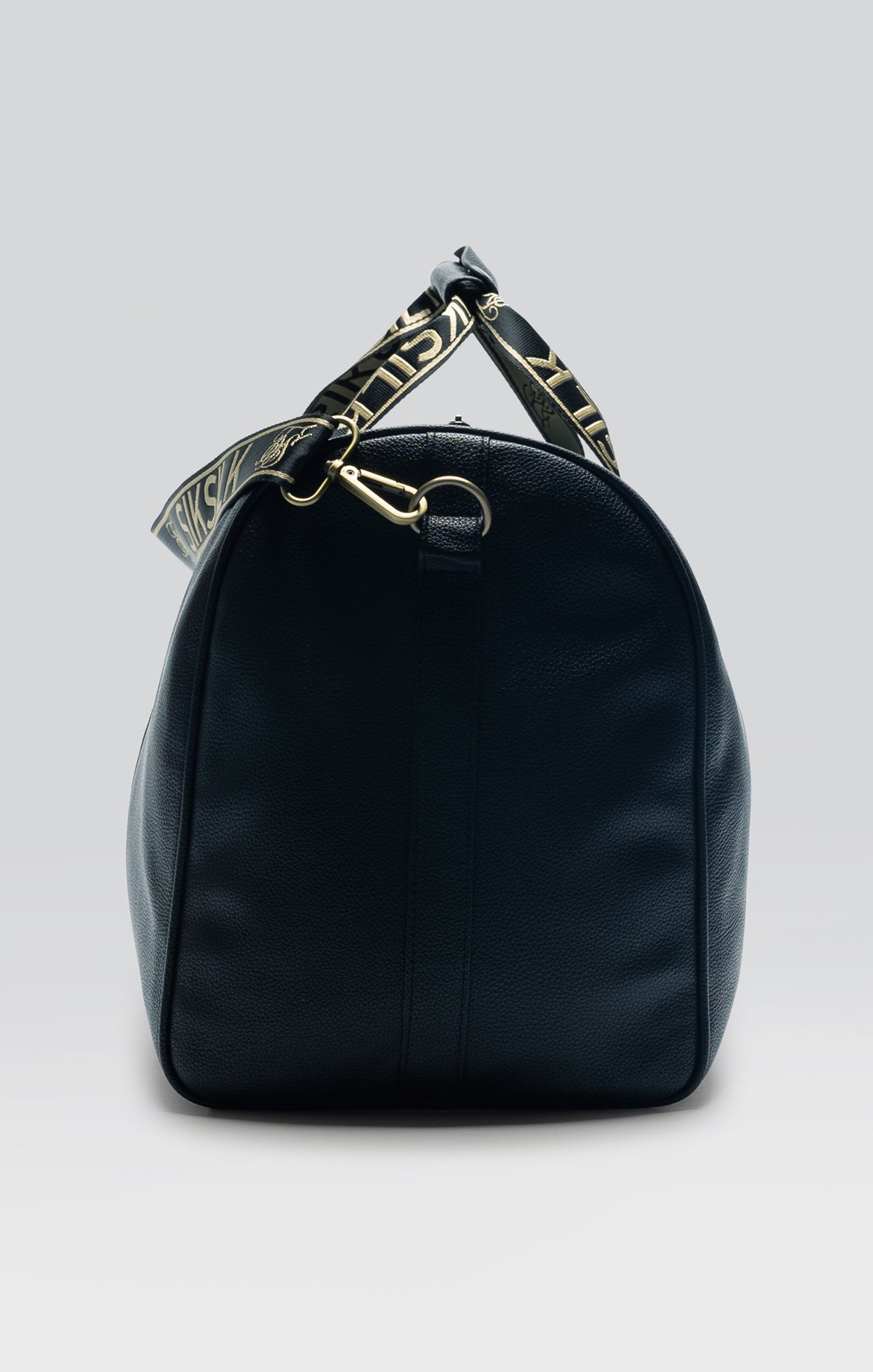 Black PU Taped Weekender Bag (4)