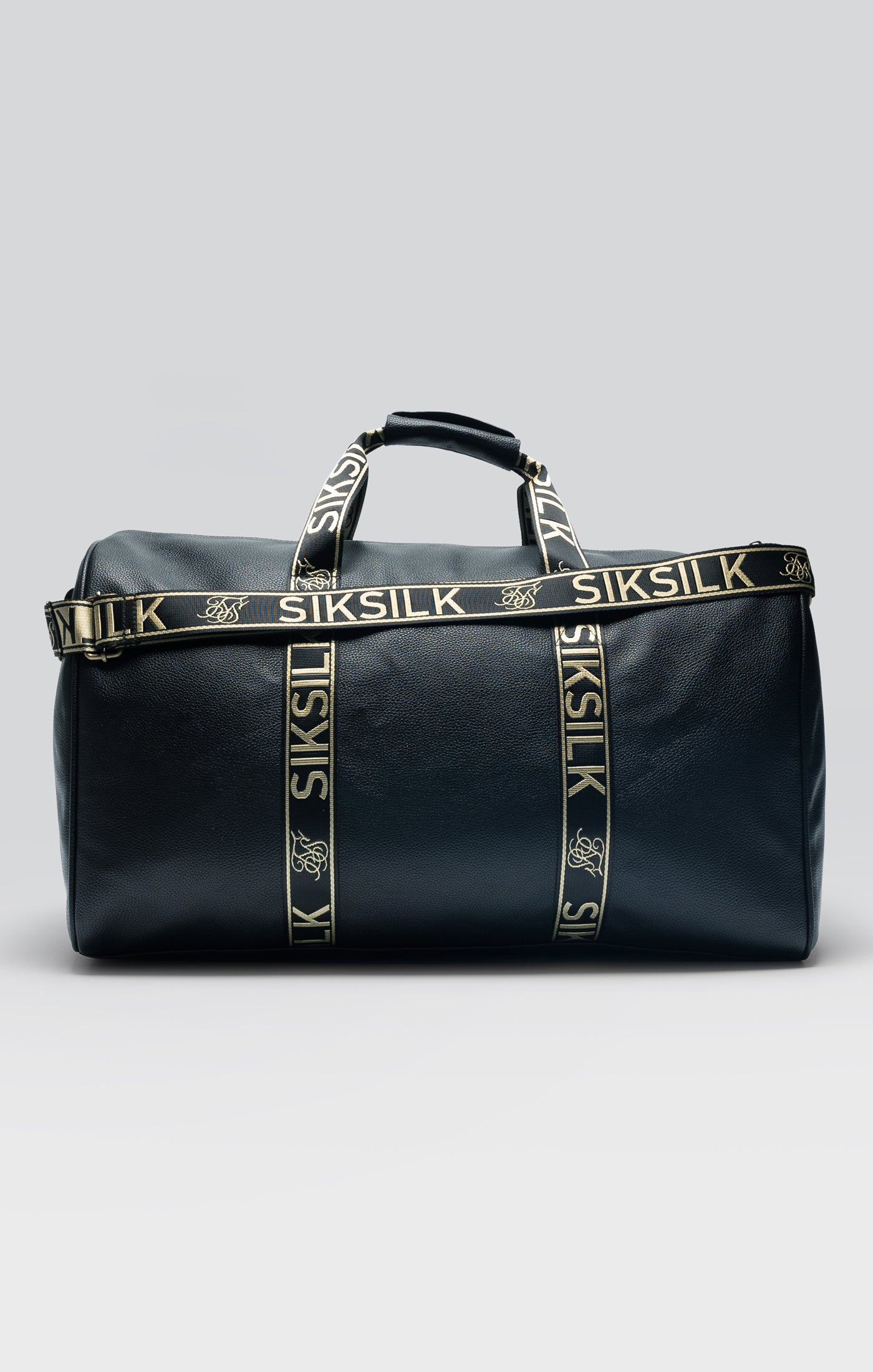 Load image into Gallery viewer, Black PU Taped Weekender Bag (5)