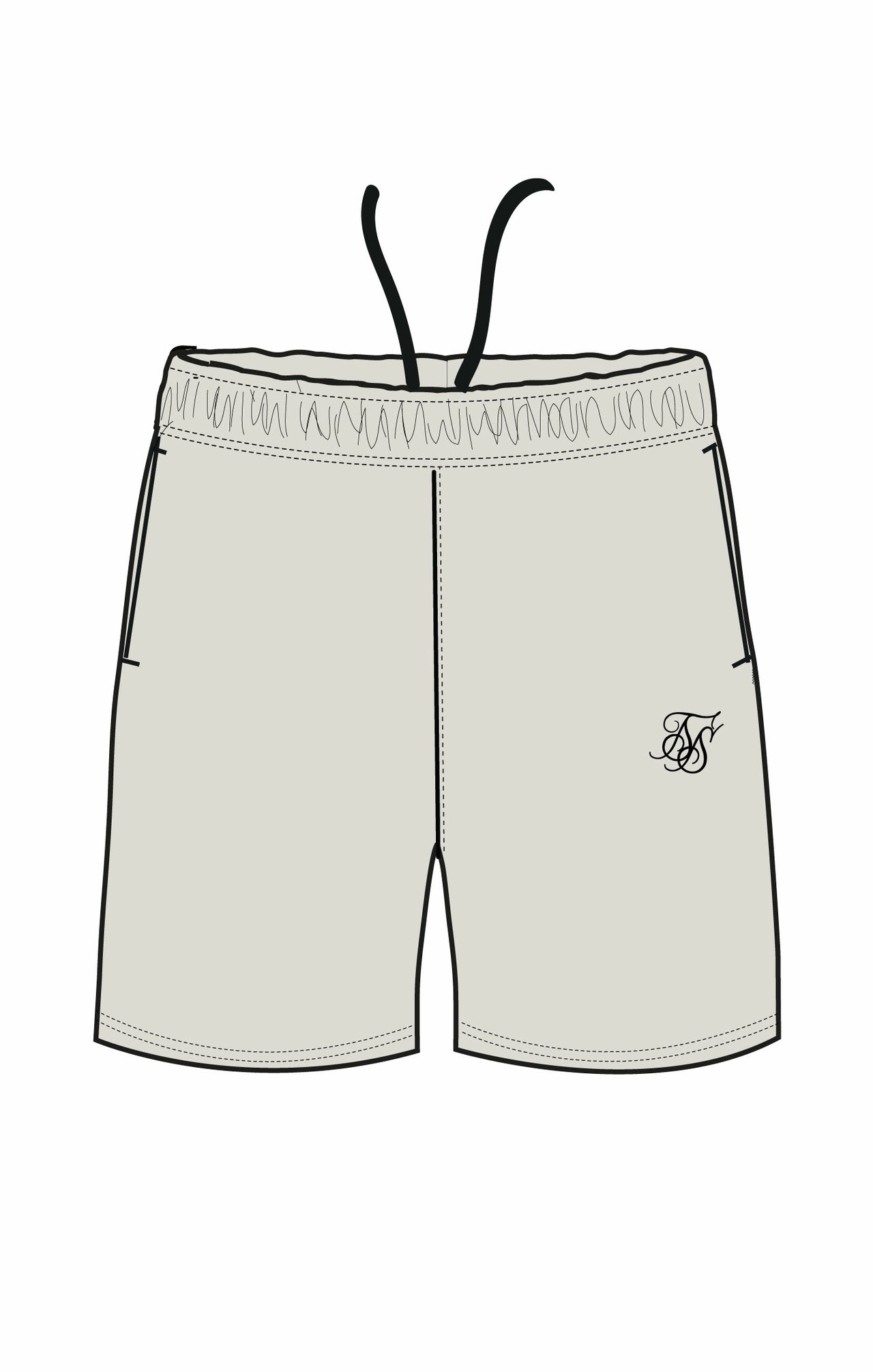 Ecru Essential Jersey Short