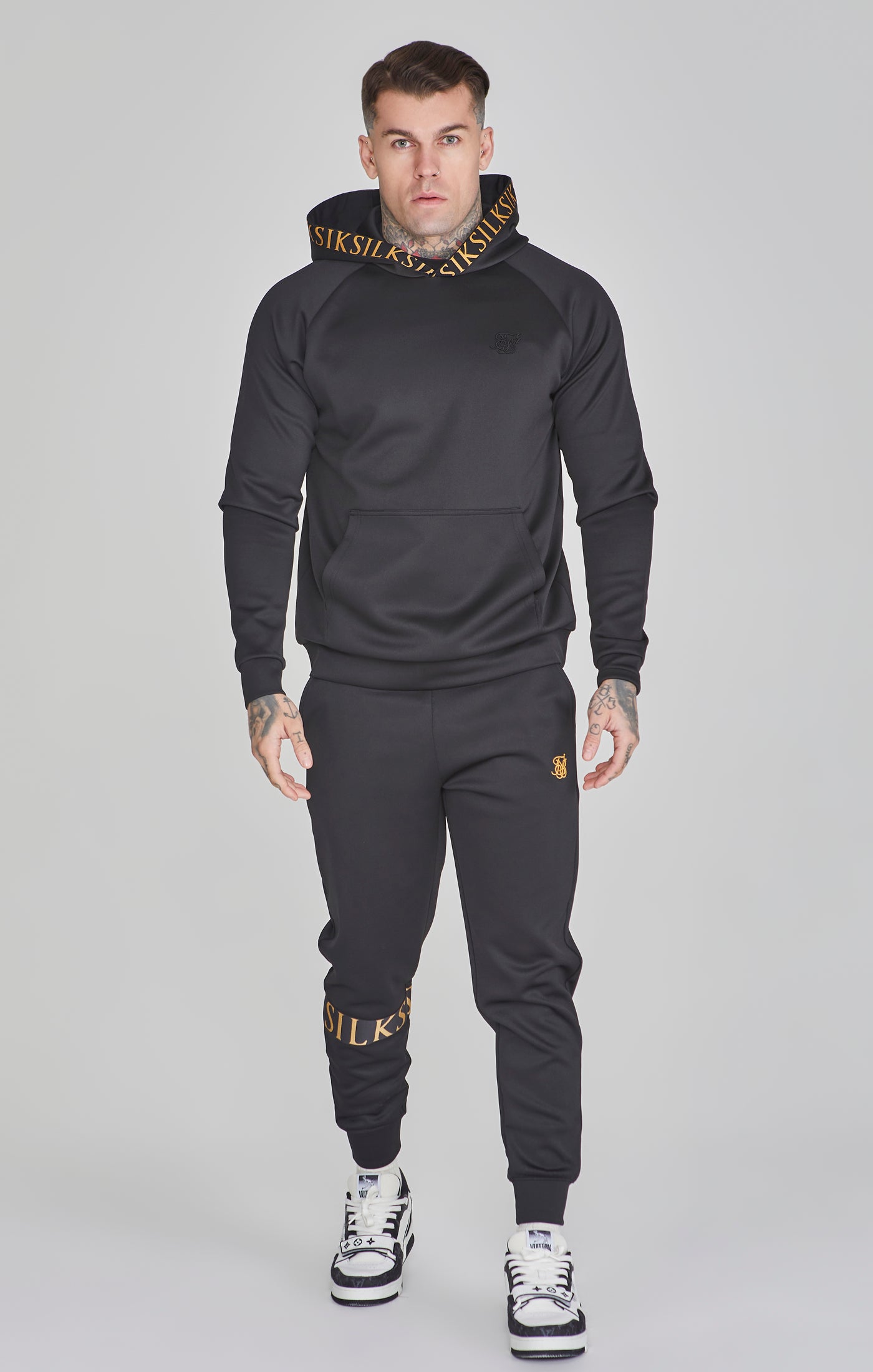 SikSilk Men s Black Dynamic Hoodie SikSilk PT