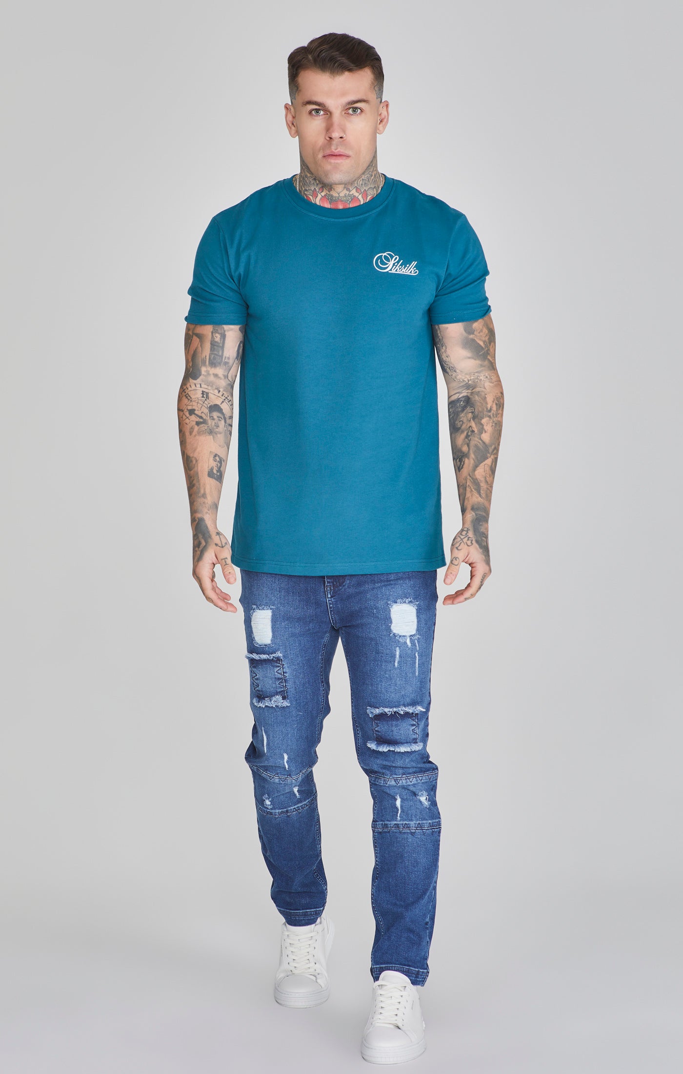 SikSilk Men s Blue Drop Crotch Jeans SikSilk UK