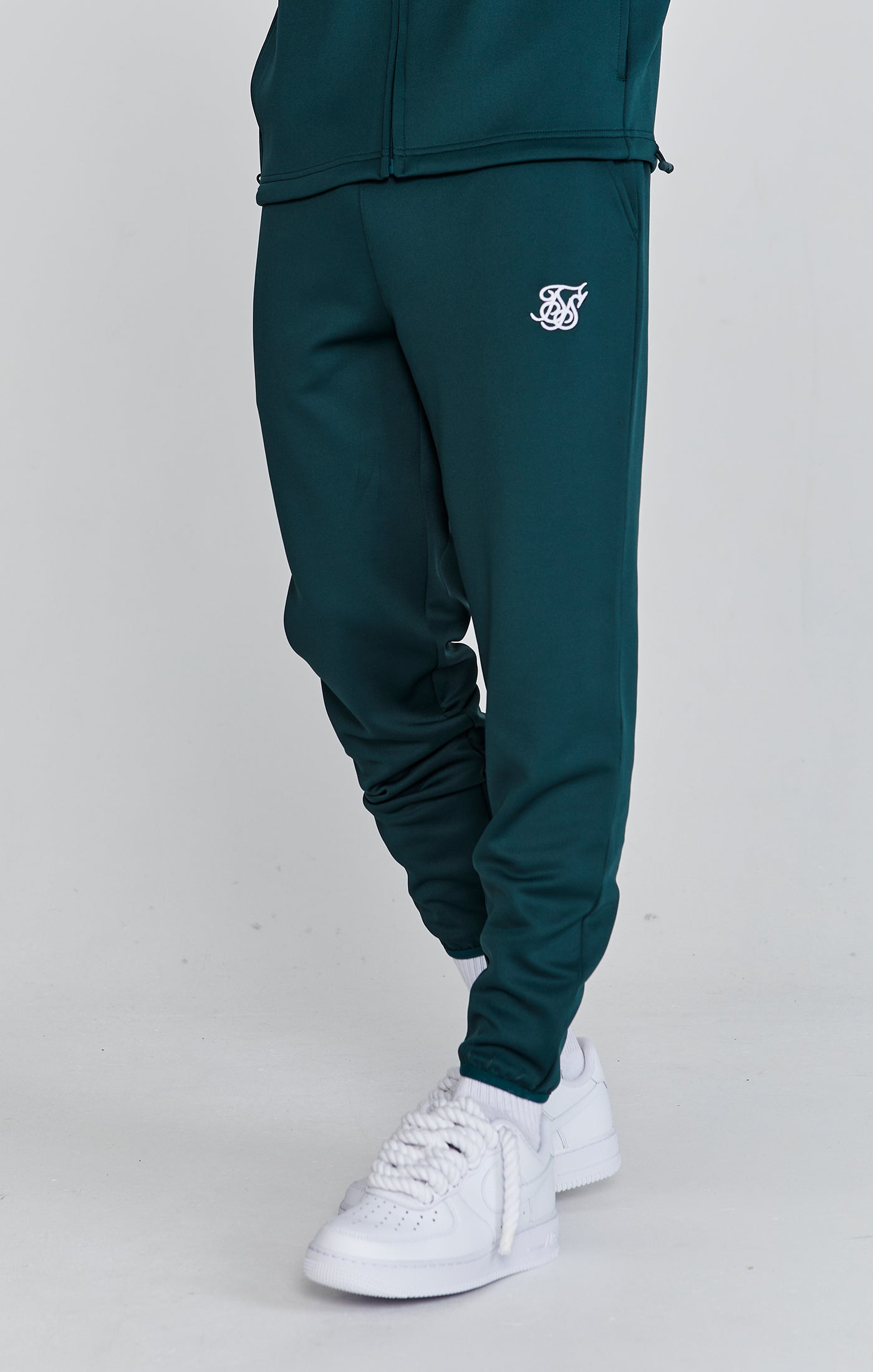 SikSilk Men s Green Muscle Fit Joggers SikSilk IE