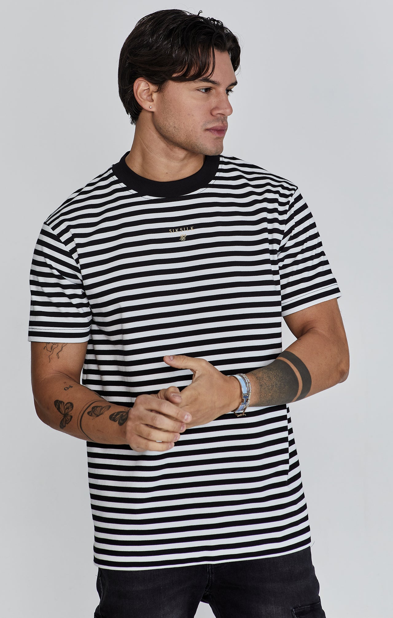 White Black Striped T-Shirt