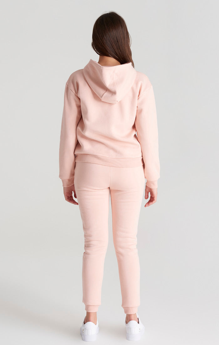 Load image into Gallery viewer, Girls Pink Signature Overhead Hoodie (3)
