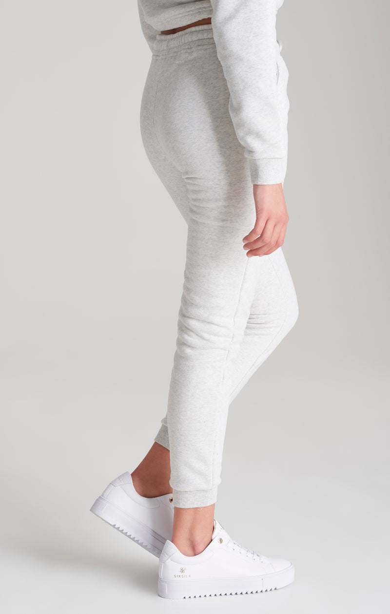 Girls Grey Marl Signature Jogger (1)