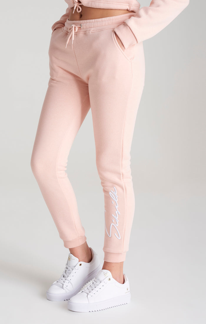 Girls Pink Signature Jogger