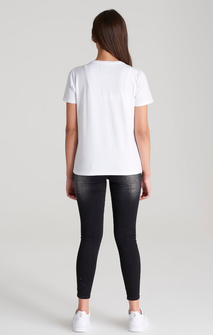 Girls Black Paint Splatter Skinny Denim Jean (4)