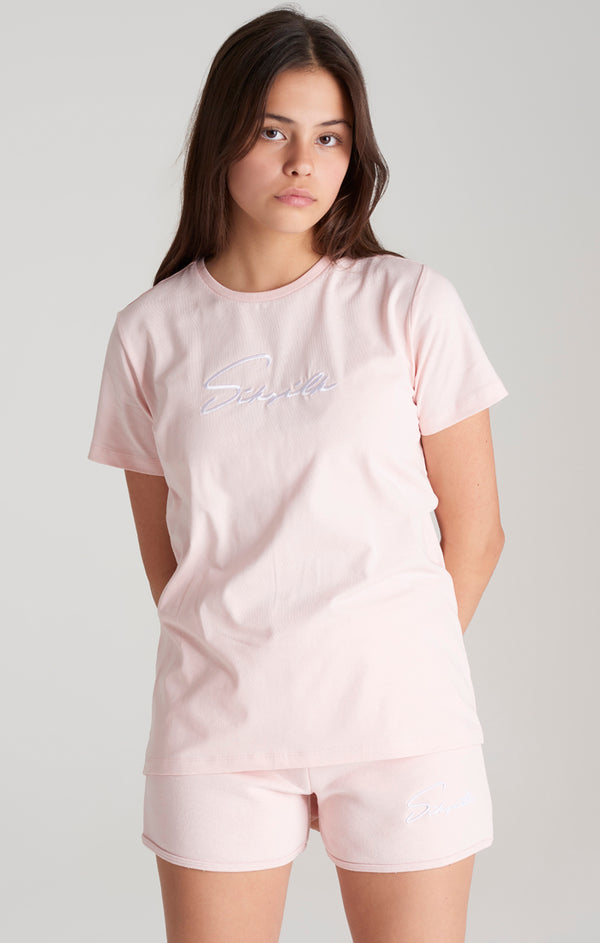 Girls Pink Signature Boyfriend T-Shirt