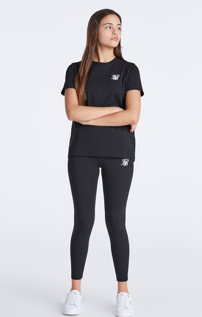 Girls Black Essentials Boyfriend T-Shirt