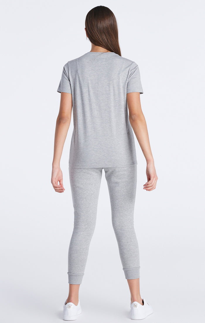 Girls Grey Marl Essentials Boyfriend T-Shirt (5)