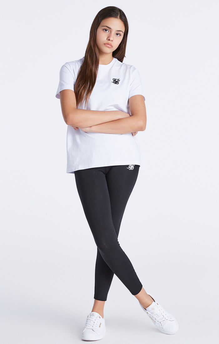 Girls White Essentials Boyfriend T-Shirt