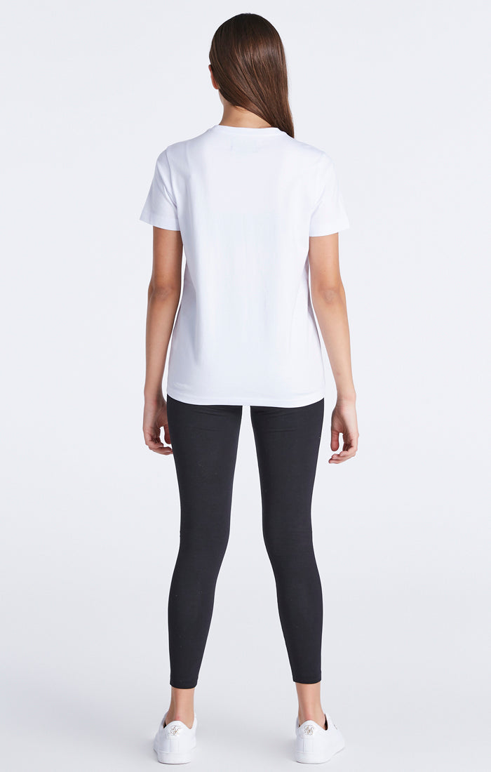 Girls White Essentials Boyfriend T-Shirt (1)