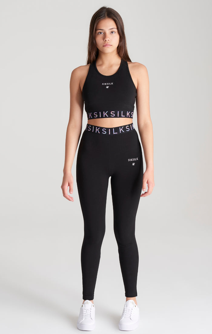 Load image into Gallery viewer, Girls Black Taped Legging (3)