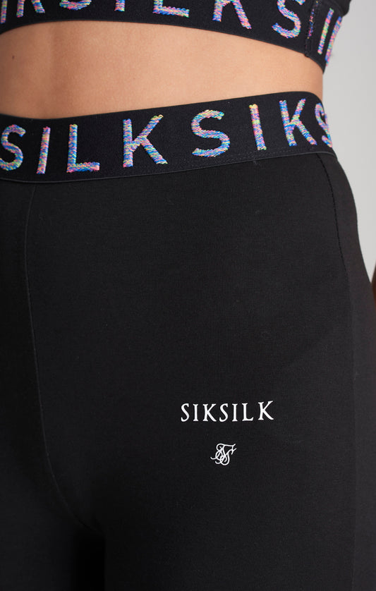 Girls Black Taped Legging