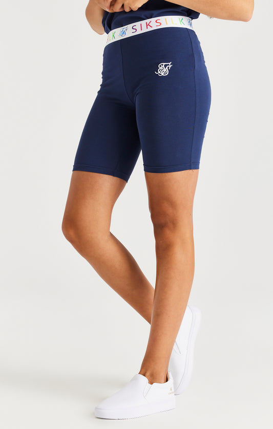 womens navy blue bike shorts