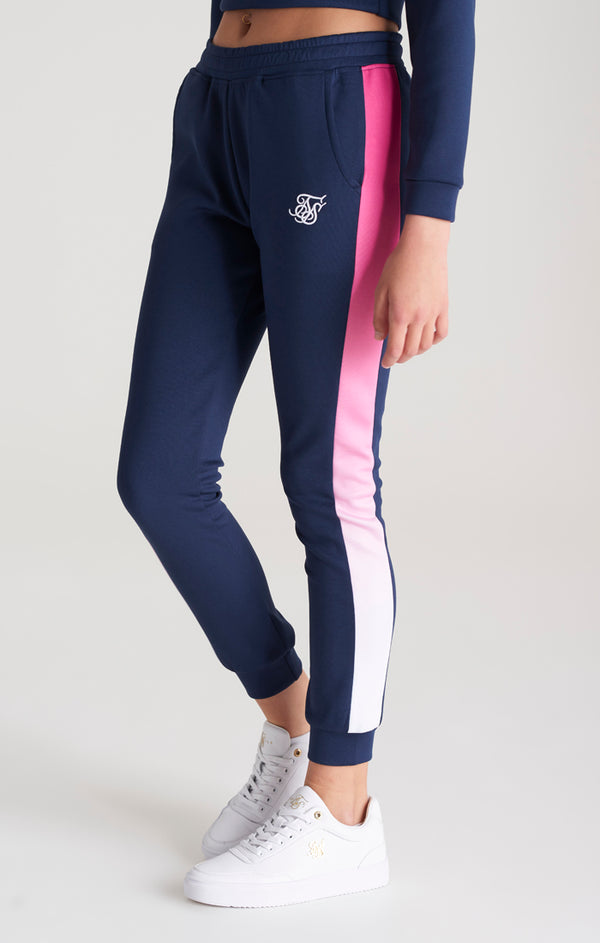 Girls Navy Fade Track Pant