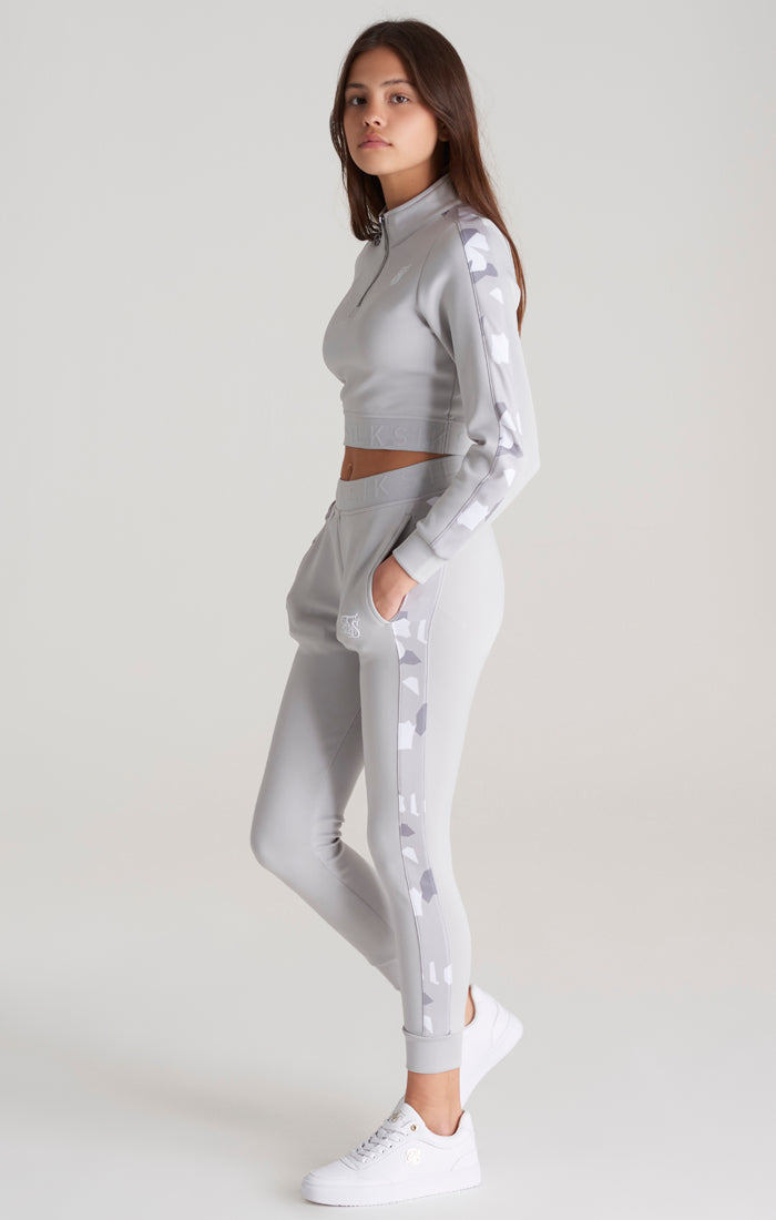 Girls Grey Camo Panelled Track Pant (1)