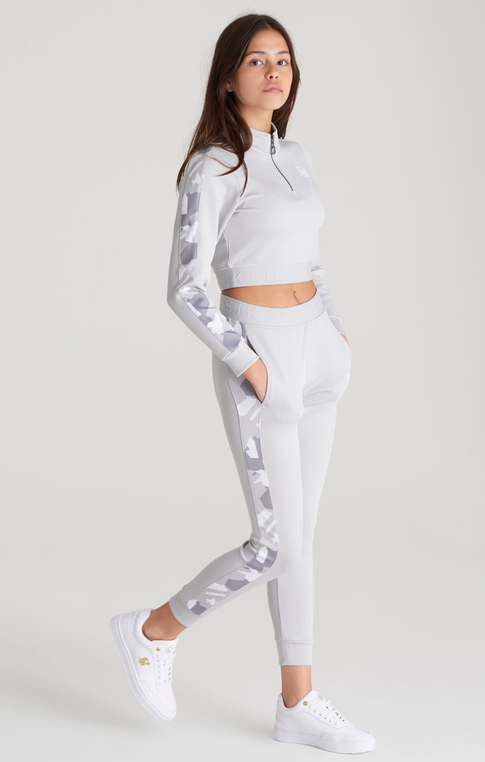 Load image into Gallery viewer, Girls Grey Camo Panelled Track Pant