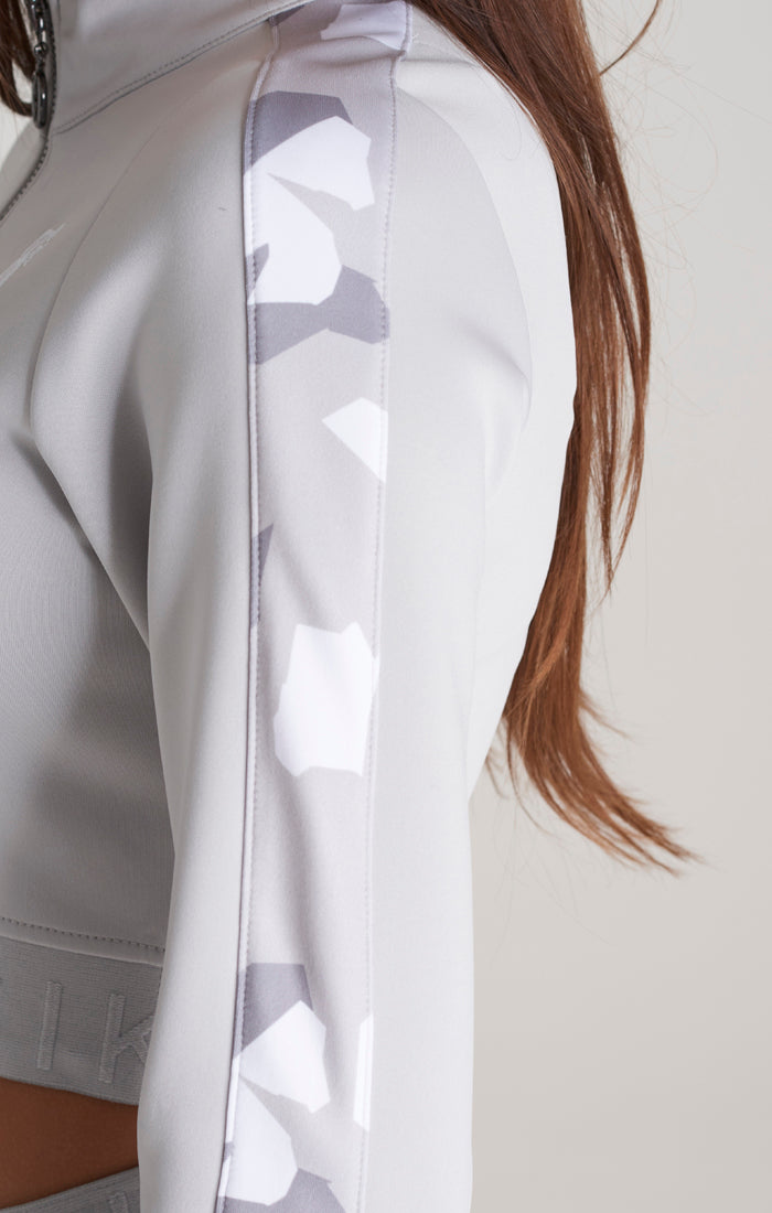 Girls Grey Camo Panelled Track Top (3)