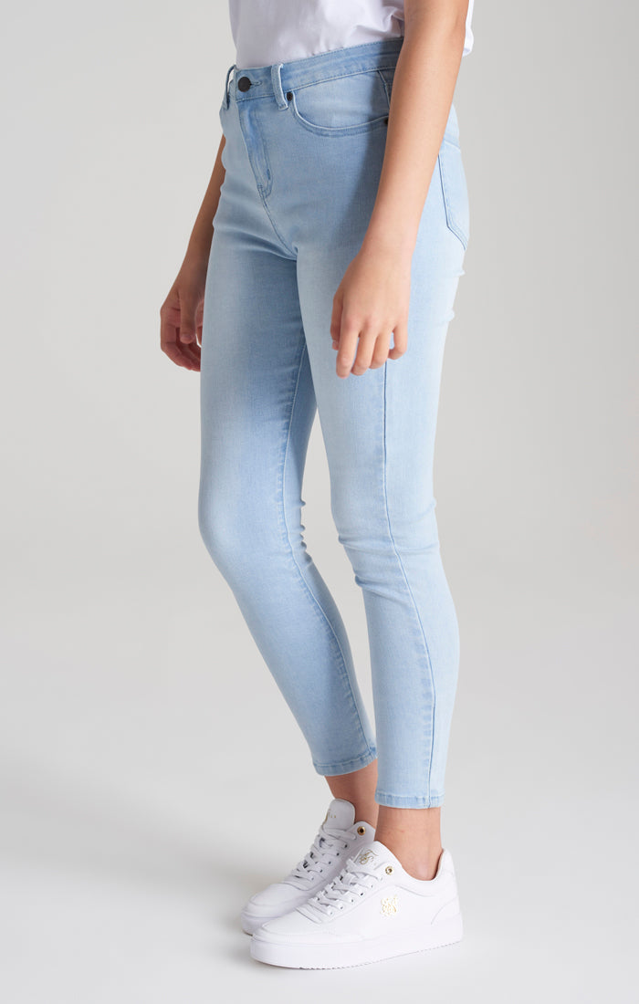 Girls Blue Skinny Denim Jean