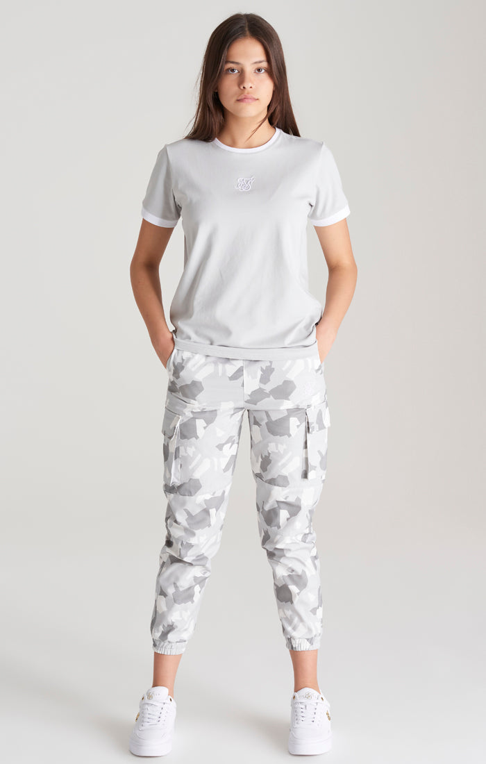 Load image into Gallery viewer, Girls Grey Camo Cargo Pant (6)