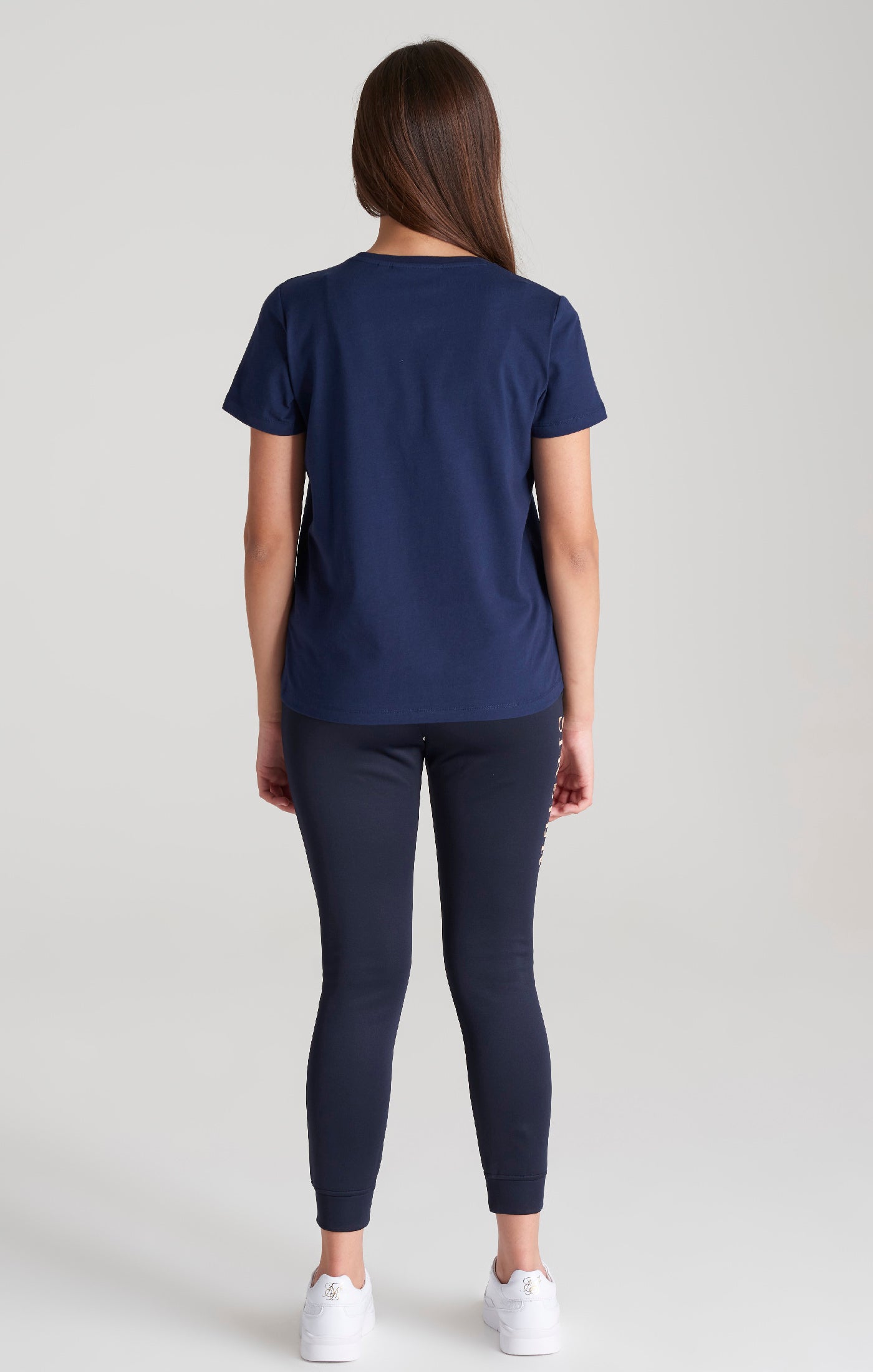 Load image into Gallery viewer, Girls Navy Logo Jogger (5)