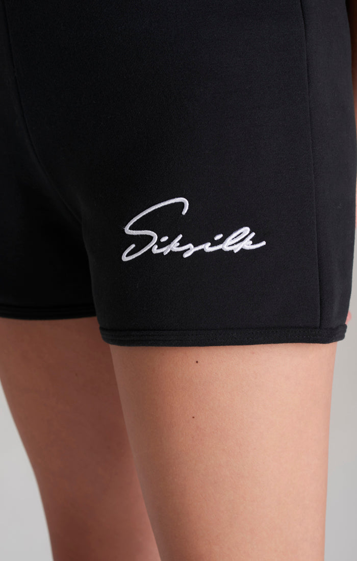 Load image into Gallery viewer, Girls Black Signature Runner Short (2)