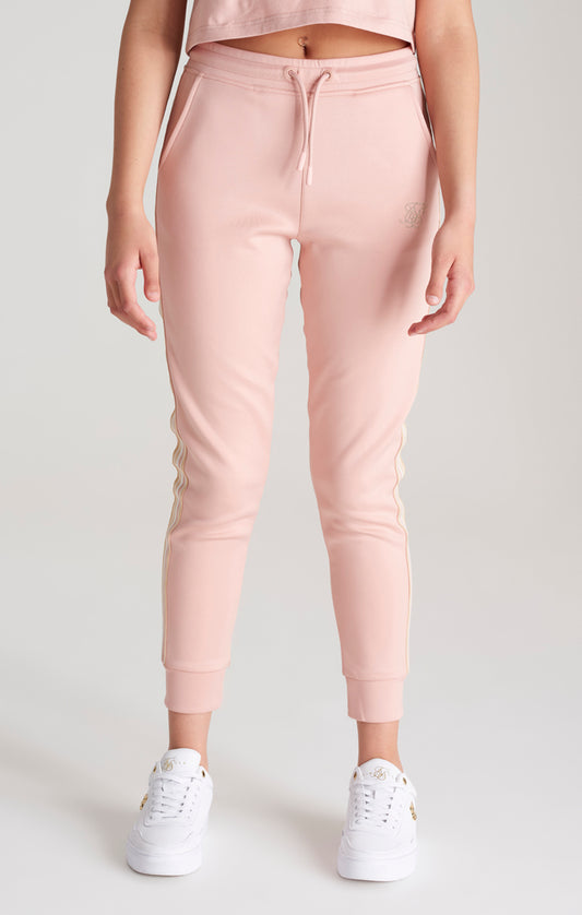 Girls Pink Taped Track Pant