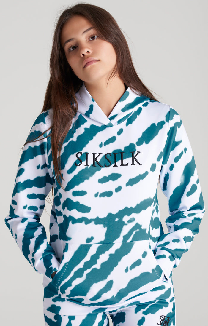 Load image into Gallery viewer, Girls White Tie Dye Hoodie