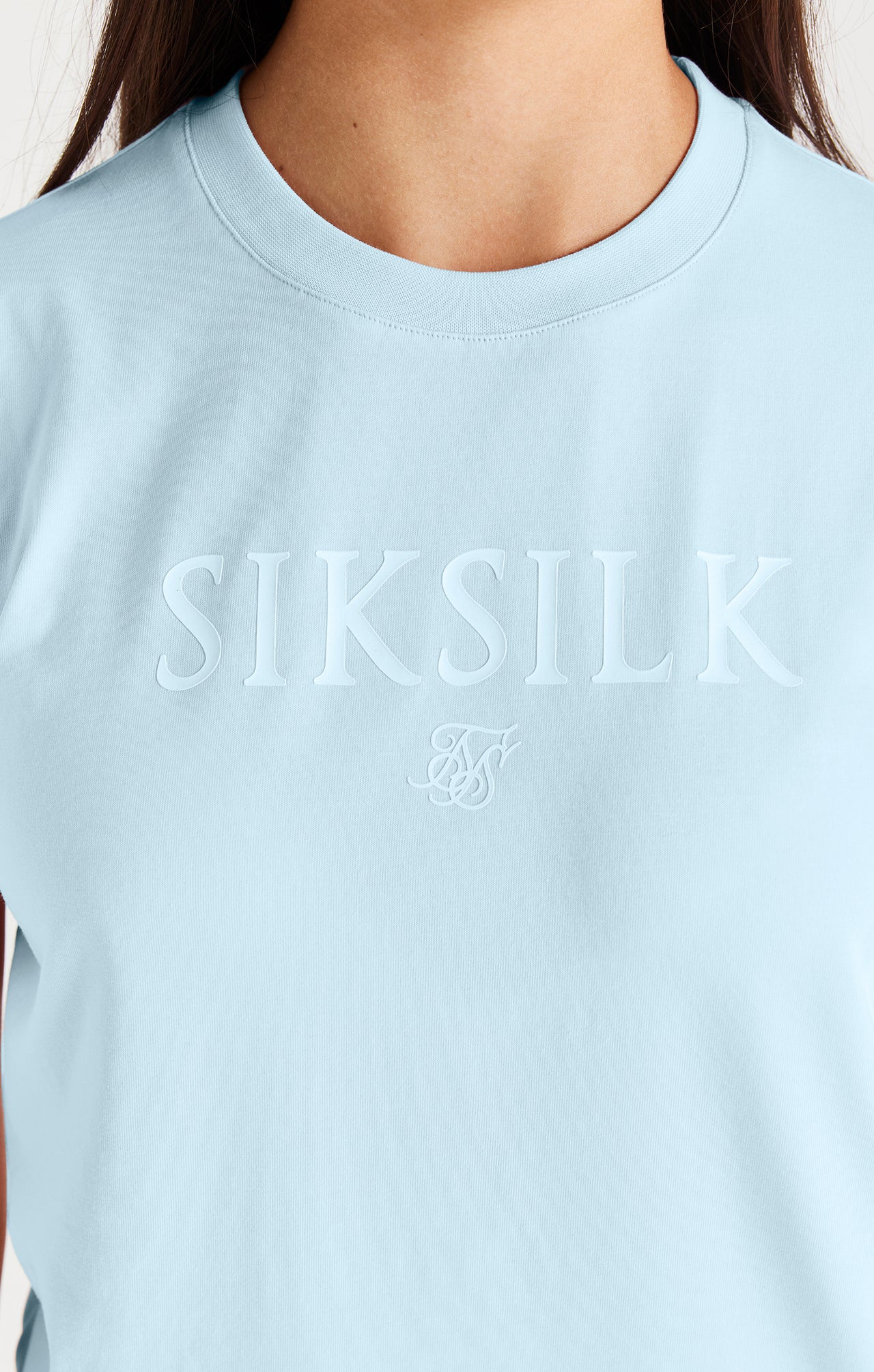 SikSilk Branded Tee - Blue (1)