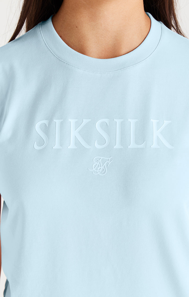 SikSilk Branded Tee - Blue (1)