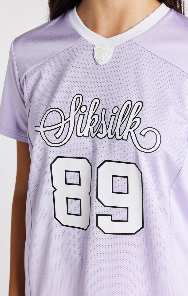 Girls Purple Retro Football Jersey (1)