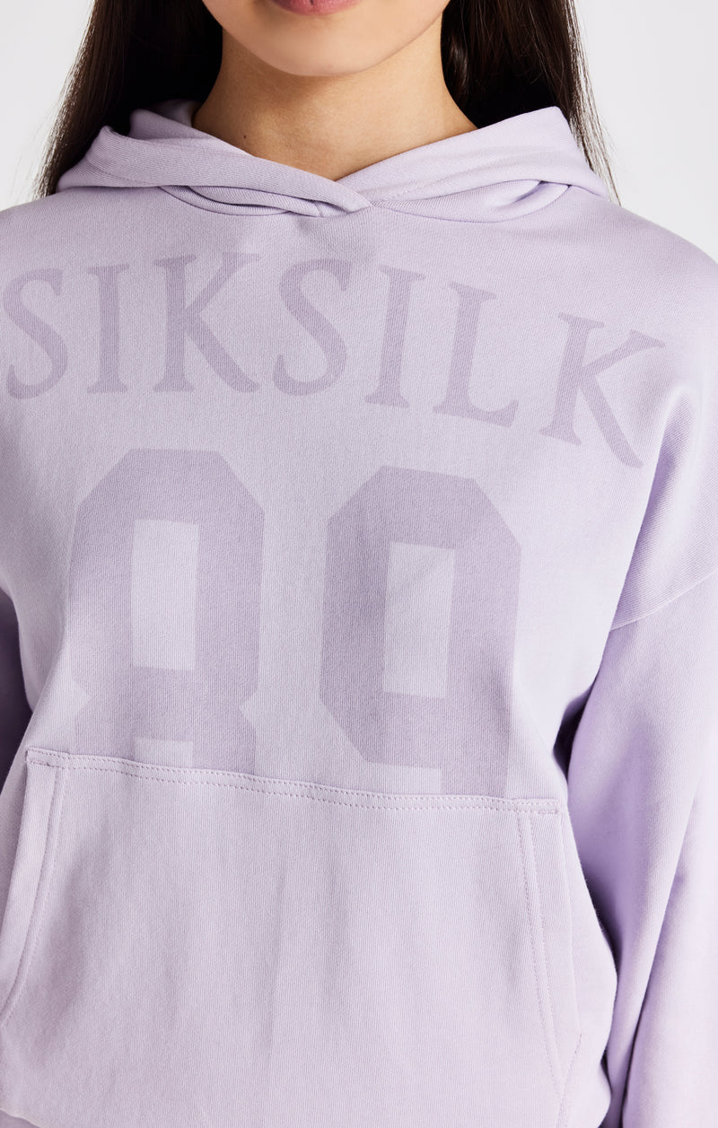 Girls Purple Relaxed Fit 89 Hoodie (1)