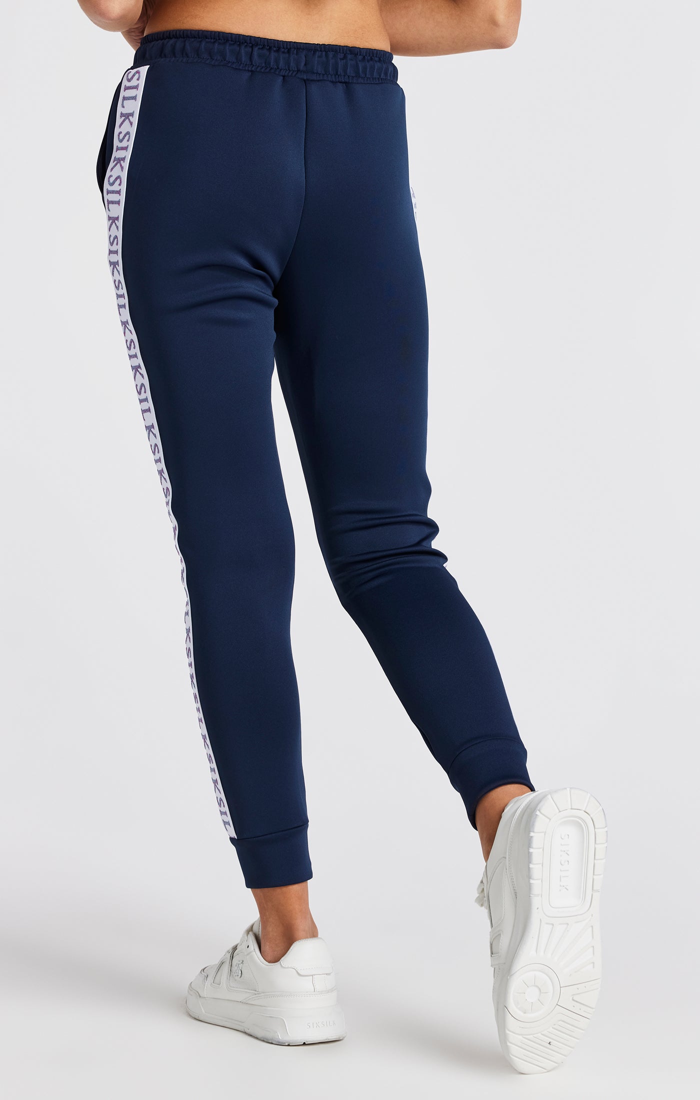 Girls navy clearance track pants