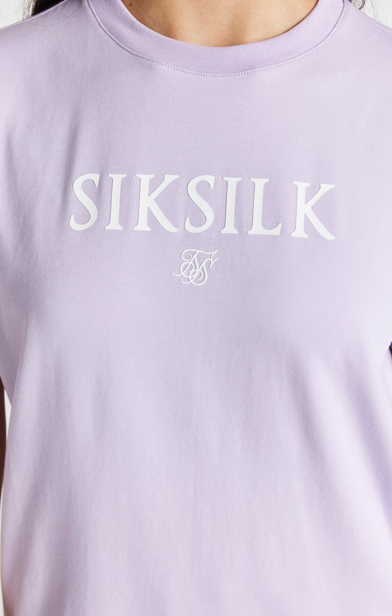 Girls Purple Branded T-Shirt (1)